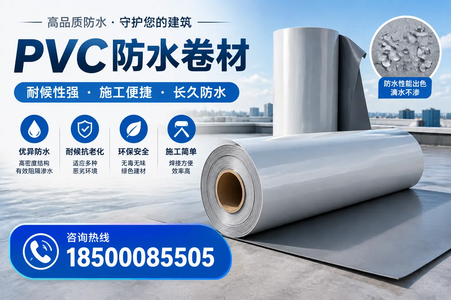 pvc防水卷材在红河的行业应用前景分析